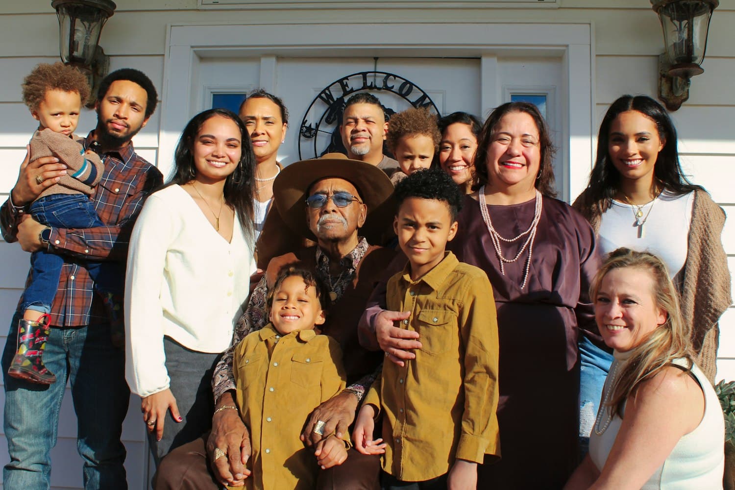 A newly arrived refugee family is welcomed with support and belongings for their new home.